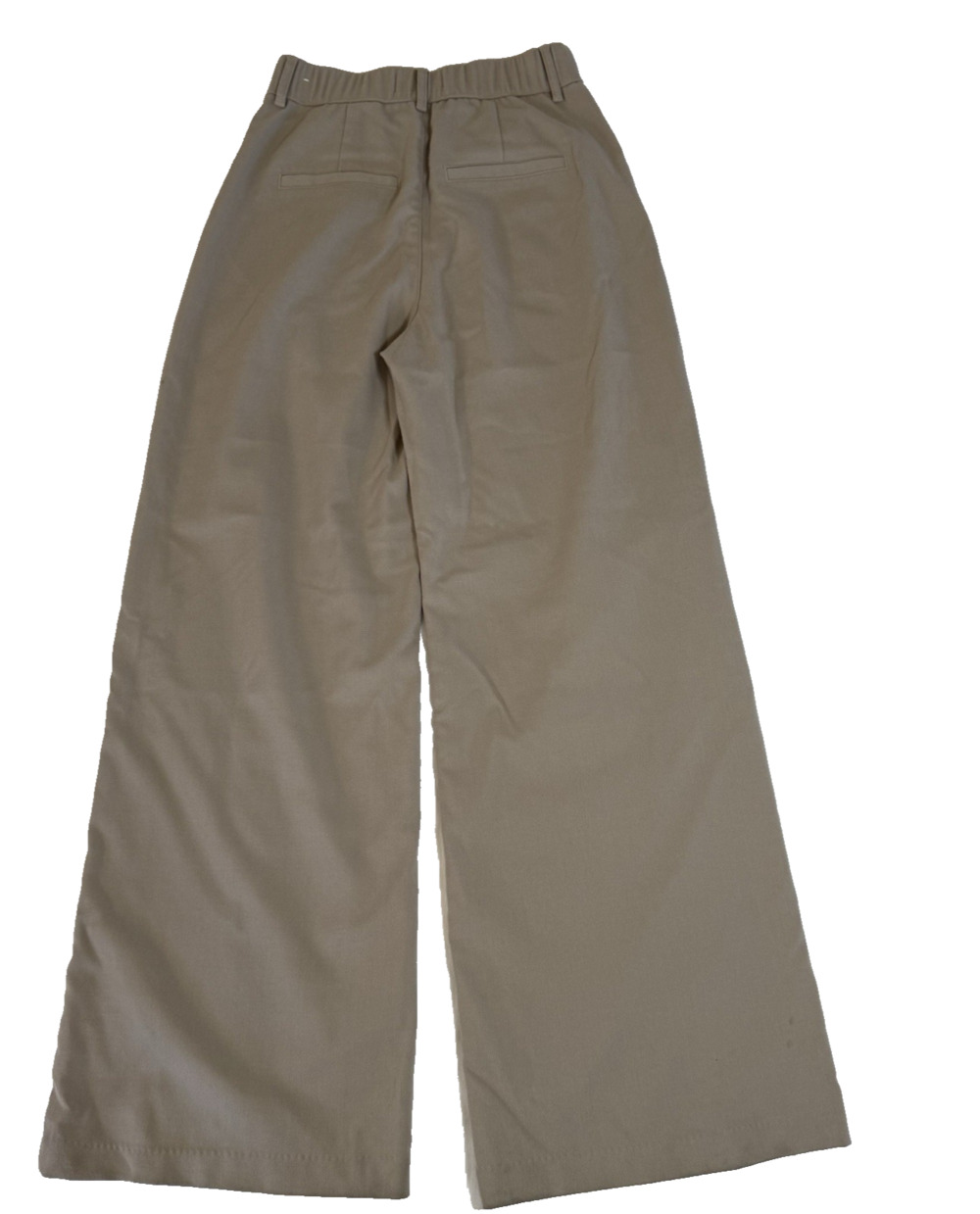 Abercrombie Pleated Wide‑Leg Stretch Waist Pants – Khaki – XS - Picture 4 of 9